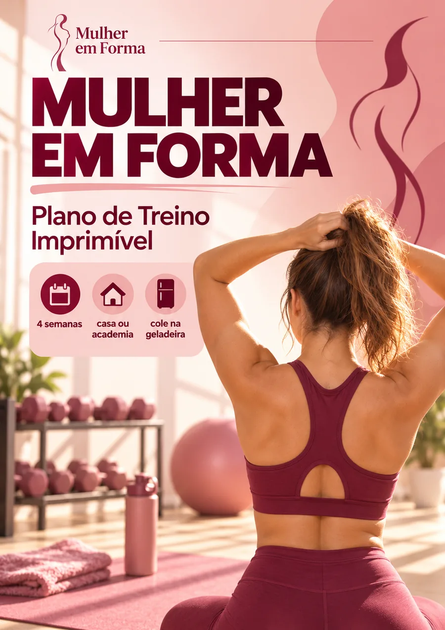Capa do Plano de treino imprimível