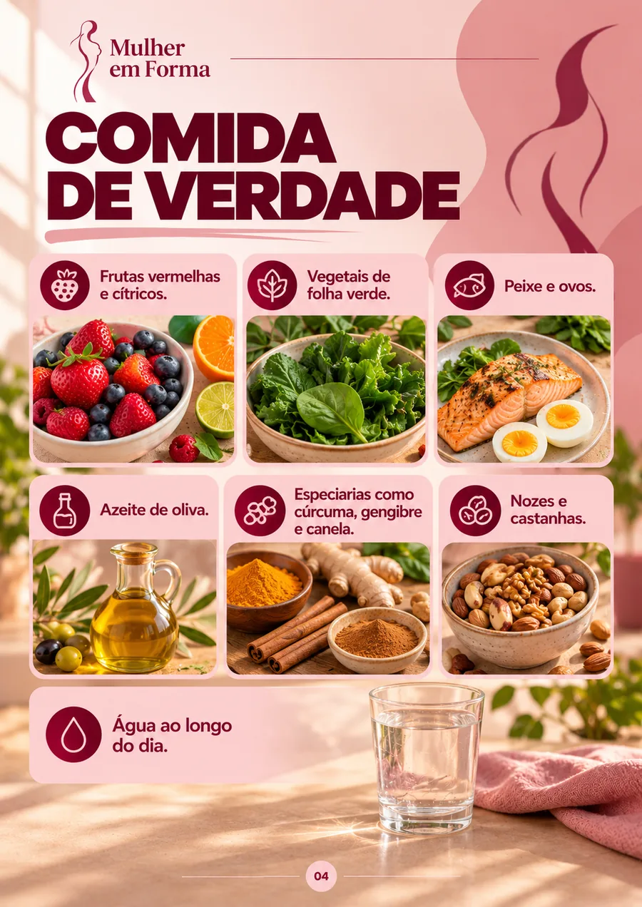 Página Comida de verdade do Guia Anti-Inflamatório