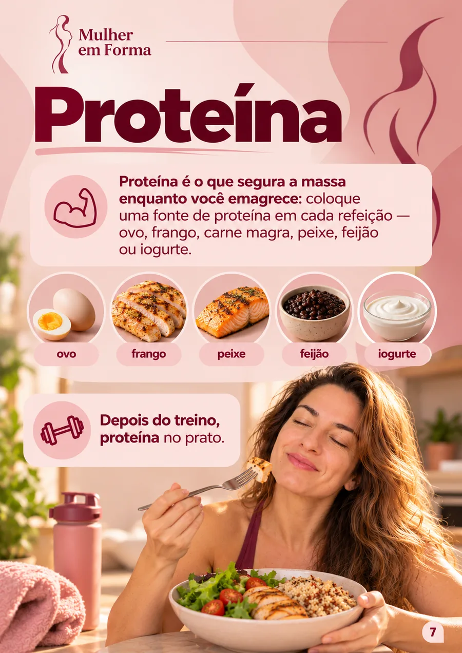 Página sobre proteína na dieta